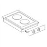 Plită electrică, 2 zone de gătire, EL. RANGE 2 PL., Combi Steel