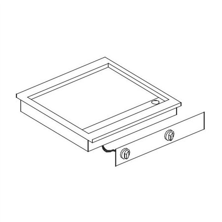 Plită electrică, suprafață cromată, model EL. FRY TOP CHROME, Combi Steel