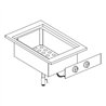 BAIN-MARIE UNIT, 2 compartimente, 1 nivel, Combi Steel