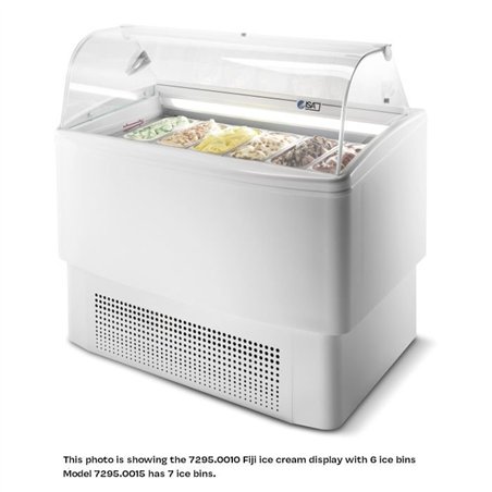 Vitrină frigorifică pentru înghețată, 7 sertare, design elegant, ICE CREAM DISPLAY FIJI 7, Combi Steel