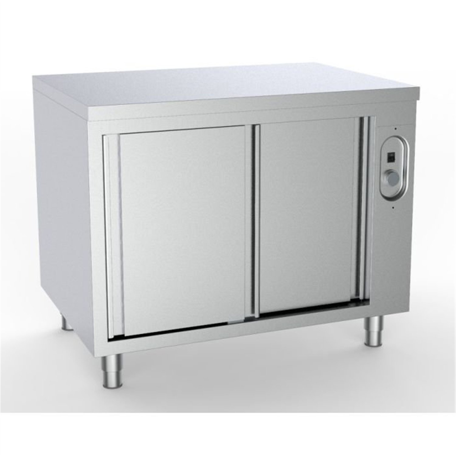 Dulap încălzit, 1800 mm, fără spate, 700 HEATED CUPBOARD 1800, Combi Steel