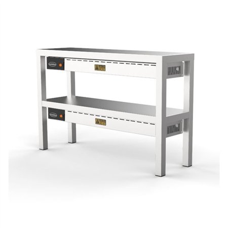 Raft încălzit ceramic, 2 niveluri, 6 încălzitoare de 250W, OVERSHELF CERAMIC HEATED 2 LEVEL 1200, Combi Steel