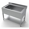 Chiuvetă profesională, unitate cu chiuvetă mare, SINK UNIT 1200, Combi Steel