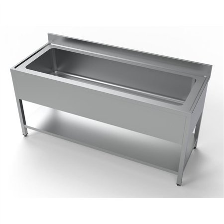 Unitate chiuvetă, cu chiuvetă mare, 1800 mm, Combi Steel