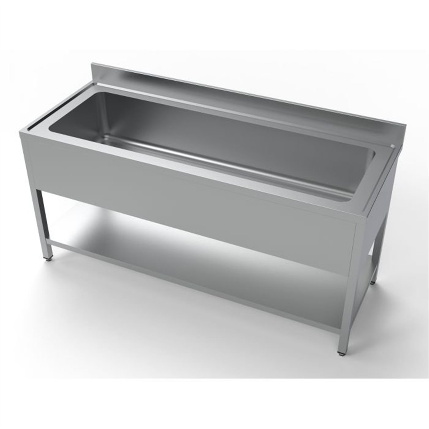 Unitate chiuvetă, cu chiuvetă mare, 1800 mm, Combi Steel