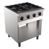 Aragaz profesional pe gaz, 4 arzătoare, BASE 700 GAS RANGE 4 BU., Combi Steel