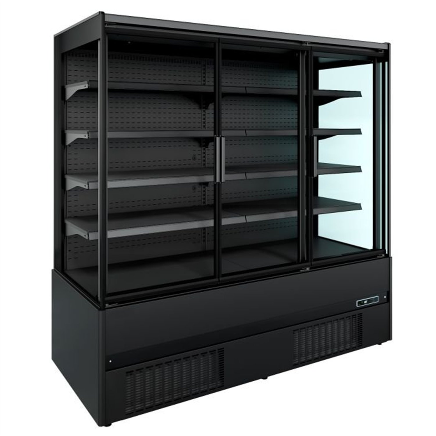 Unitate frigorifică montată pe perete, 3 uși, 1.9 m, JAMIE, Combi Steel