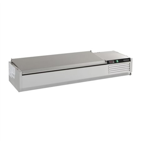 Blat refrigerat, inox, 9 compartimente GN 1/3, REFRIGERATED COUNTER TOP SS TOP 1/3 GN x 9, Combi Steel