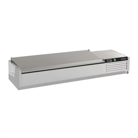 Blat refrigerat, inox, 9 compartimente GN 1/3, REFRIGERATED COUNTER TOP SS TOP 1/3 GN x 9, Combi Steel