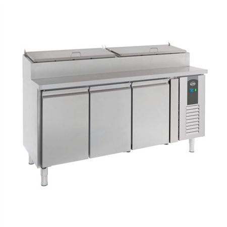 Saladette, 3 uși, 8 compartimente 1/3GN, SALADETTE 3 DOORS 8x1/3GN CONTAINER, Combi Steel