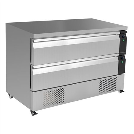Masă refrigerată/congelată, 2 sertare, 6x 1/1GN, REFRIGERATED/FREEZER COUNTER SWITCHABLE 2 DRAWERS 6X 1/1GN, Combi Steel