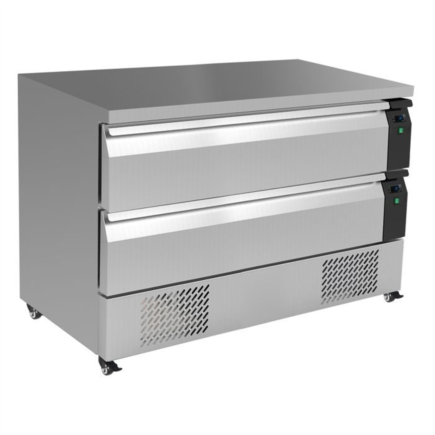 Masă refrigerată/congelată, 2 sertare, 6x 1/1GN, REFRIGERATED/FREEZER COUNTER SWITCHABLE 2 DRAWERS 6X 1/1GN, Combi Steel