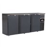 Răcitor băuturi, 3 uși, design elegant, BARCOOLER BLACK 3 DOORS, Combi Steel