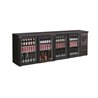 Răcitor backbar, 4 uși din sticlă, BACKBAR COOLER BLACK 4 GLASS DOORS *TRANSPORT ON REQUEST*, Combi Steel