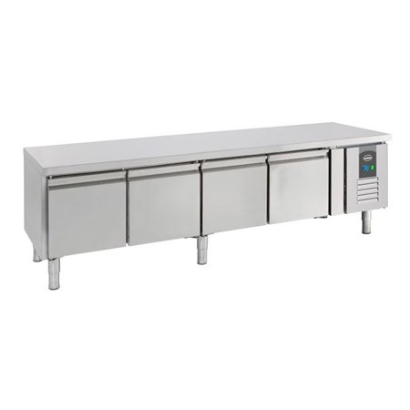 Masă refrigerată, înălțime 650 mm, 4 uși, Combi Steel