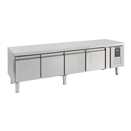 Masă refrigerată, înălțime 650 mm, 4 uși, Combi Steel