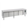 Masă refrigerată, înălțime 650 mm, 4 uși, Combi Steel