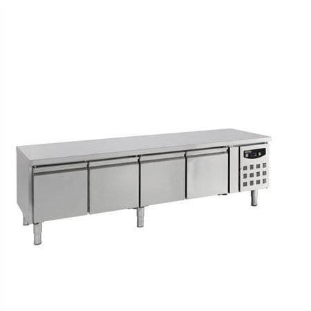 Masă frigorifică, 4 uși, înălțime 650 mm, REFRIGERATED COUNTER 650 HEIGHT 4 DOORS, Combi Steel