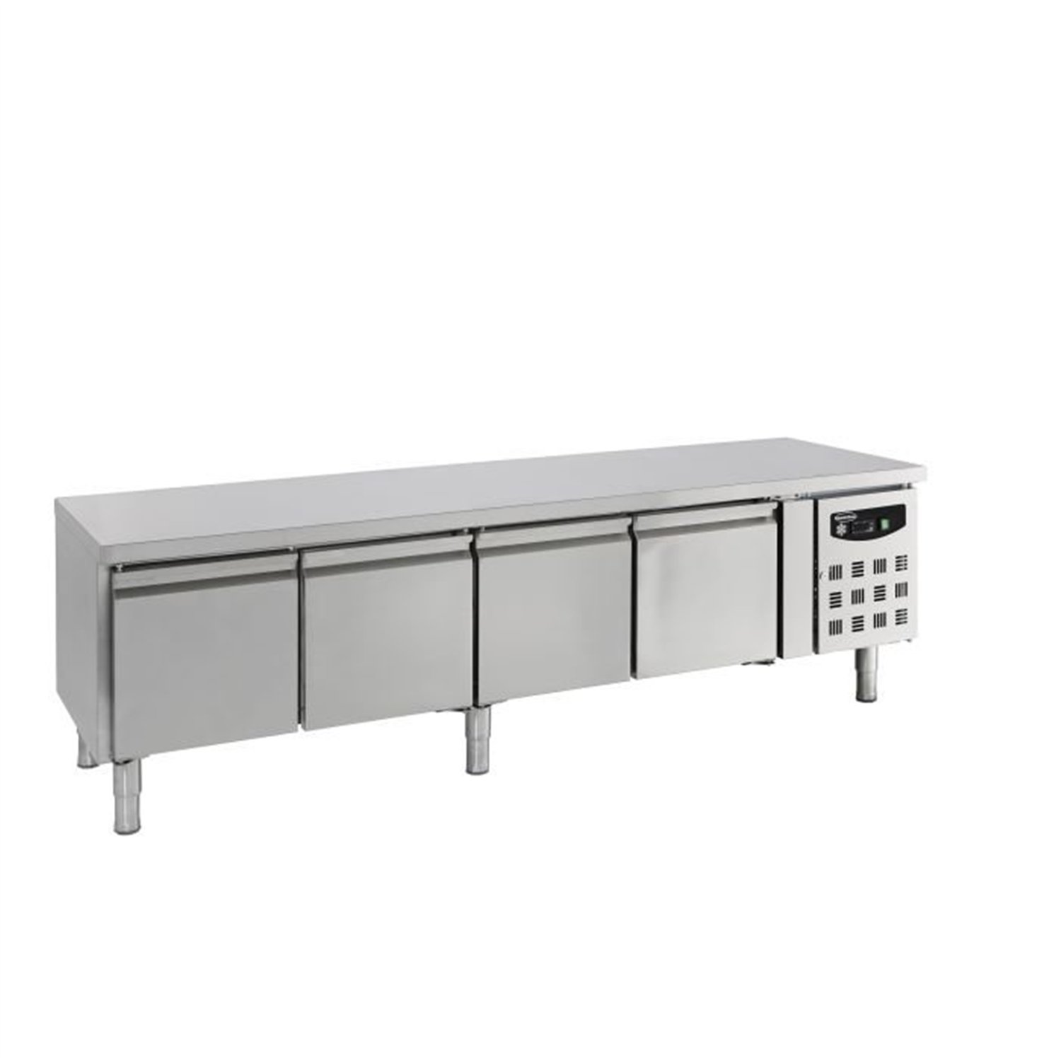 Masă frigorifică, 4 uși, înălțime 650 mm, REFRIGERATED COUNTER 650 HEIGHT 4 DOORS, Combi Steel