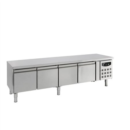 Masă frigorifică, 4 uși, înălțime 650 mm, REFRIGERATED COUNTER 650 HEIGHT 4 DOORS, Combi Steel
