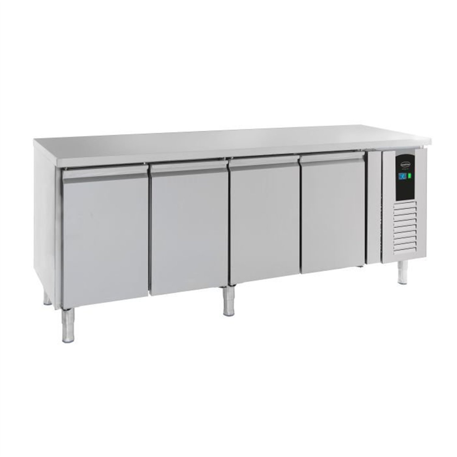 Masă frigorifică, 4 uși, eficiență energetică, REFRIGERATED COUNTER 4 DOORS ENERGY LINE, Combi Steel