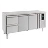 Masă frigorifică, 2 uși și 2 sertare, 700 REFRIGERATED COUNTER ENERGY LINE, Combi Steel