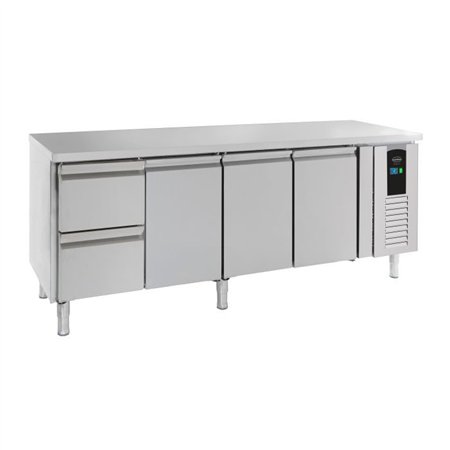 Masă frigorifică, 3 uși și 2 sertare, linie energetică, 700 REFRIGERATED COUNTER 3 DOORS AND 2 DRAWERS ENERGY LINE, Combi Steel.
