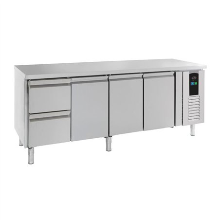 Masă frigorifică, 3 uși și 2 sertare, linie energetică, 700 REFRIGERATED COUNTER 3 DOORS AND 2 DRAWERS ENERGY LINE, Combi Steel.