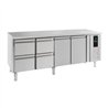Masă frigorifică, 2 uși și 4 sertare, 700 REFRIGERATED COUNTER 2 DOORS AND 4 DRAWERS ENERGY LINE, Combi Steel