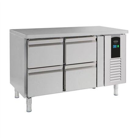 Masă refrigerată, 4 sertare, linie energetică, 700 REFRIGERATED COUNTER 4 DRAWERS ENERGY LINE, Combi Steel