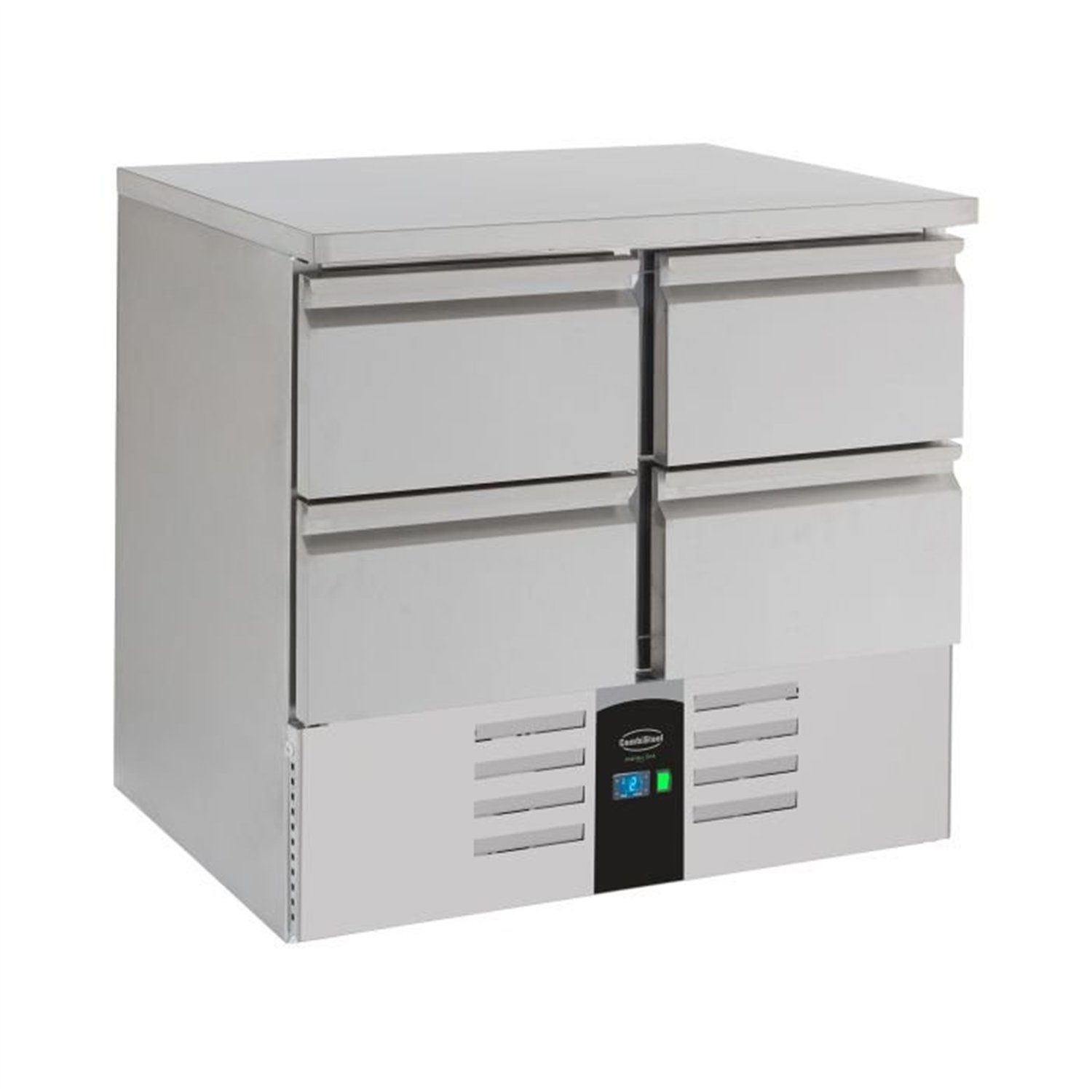 Masă frigorifică, 4 sertare, linie energetică, echipată cu evaporator, Combi Steel