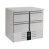 Masă frigorifică, 4 sertare, linie energetică, echipată cu evaporator, Combi Steel