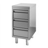 Masă de lucru cu sertare, 700 WORKTABLE WITH DRAWERS 600, Combi Steel