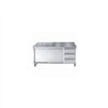 Masă de lucru, cu uși glisante și sertare, 700 WORKTABLE SLIDING DOORS DRAWERS 2000, Combi Steel