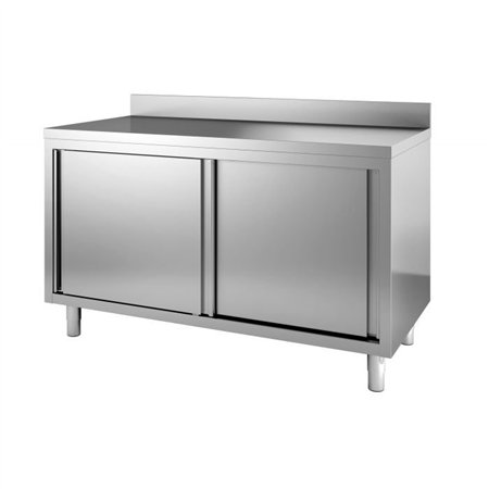 Masă de lucru cu uși glisante, 2000 mm, 600 WORKTABLE SLIDING DOORS UPSTAND 2000, Combi Steel