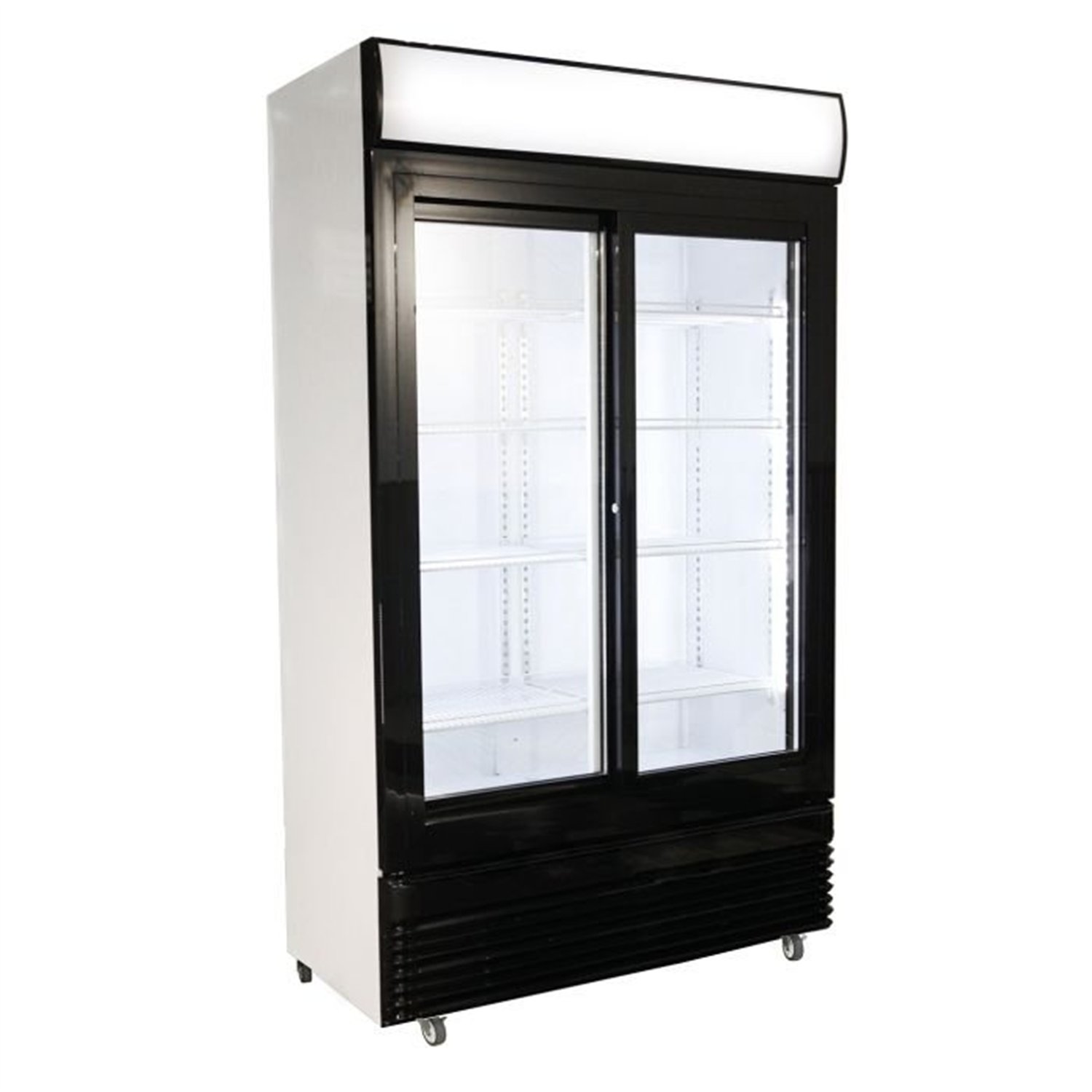 Refrigerator cu uși glisante din sticlă, BEZ-780 SL, Combi Steel