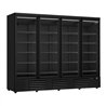 Vitrină frigorifică cu 4 uși din sticlă, negru, JDE-2025R BL, marca Combi Steel