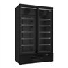 Congelator cu 2 uși din sticlă, negru, JDE-1000F BL, Combi Steel