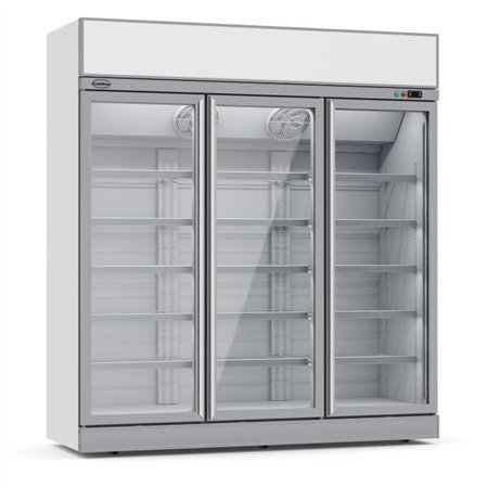 Congelator cu 3 uși din sticlă, model INS-1530F, marca Combi Steel.