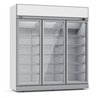 Congelator cu 3 uși din sticlă, model INS-1530F, marca Combi Steel.