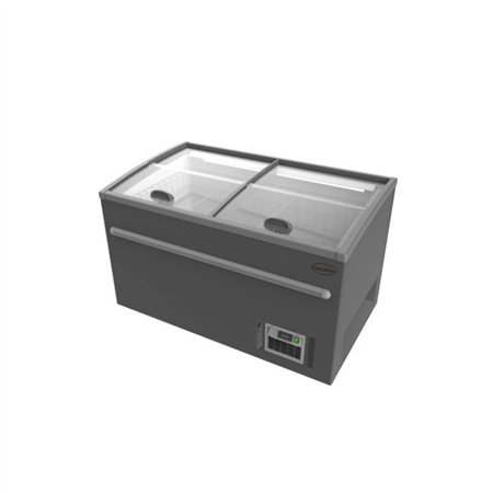 Ladă frigorifică, 1450 litri, dezghețare automată, gri, Combi Steel