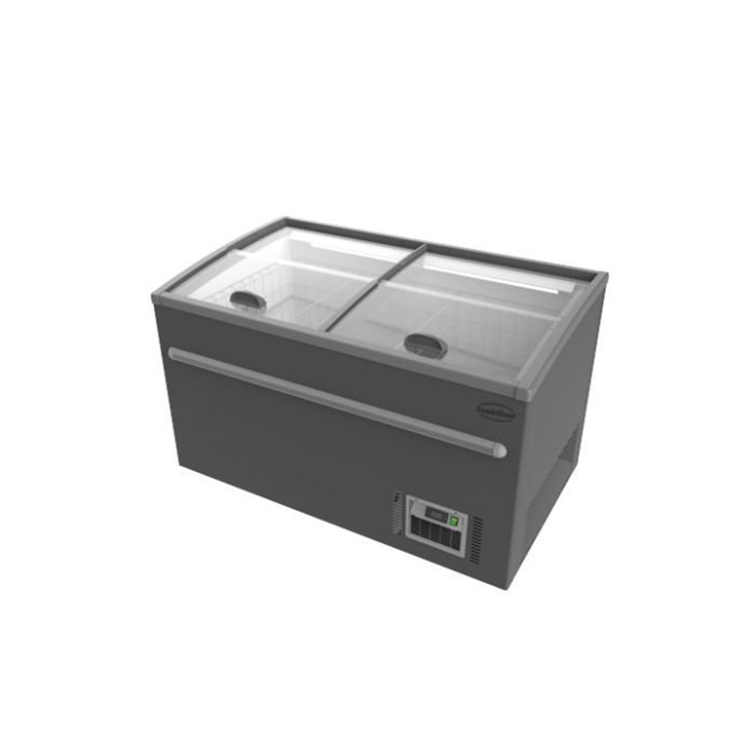 Ladă frigorifică, 1450 litri, dezghețare automată, gri, Combi Steel