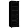 Refrigerator vitrină, 1 ușă din sticlă, 382L, negru, fără cutie de iluminat, Combi Steel