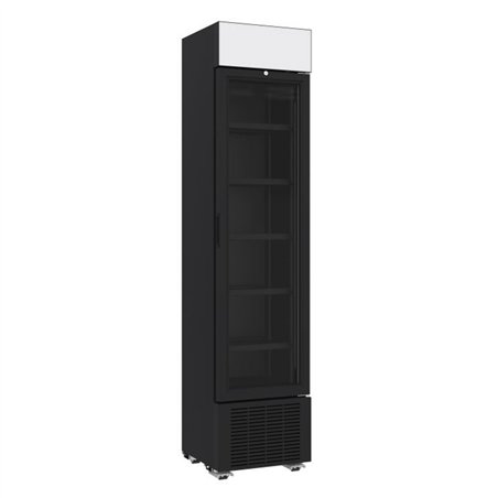 Vitrină frigorifică frigorifică, 1 ușă din sticlă, 232L, Combi Steel