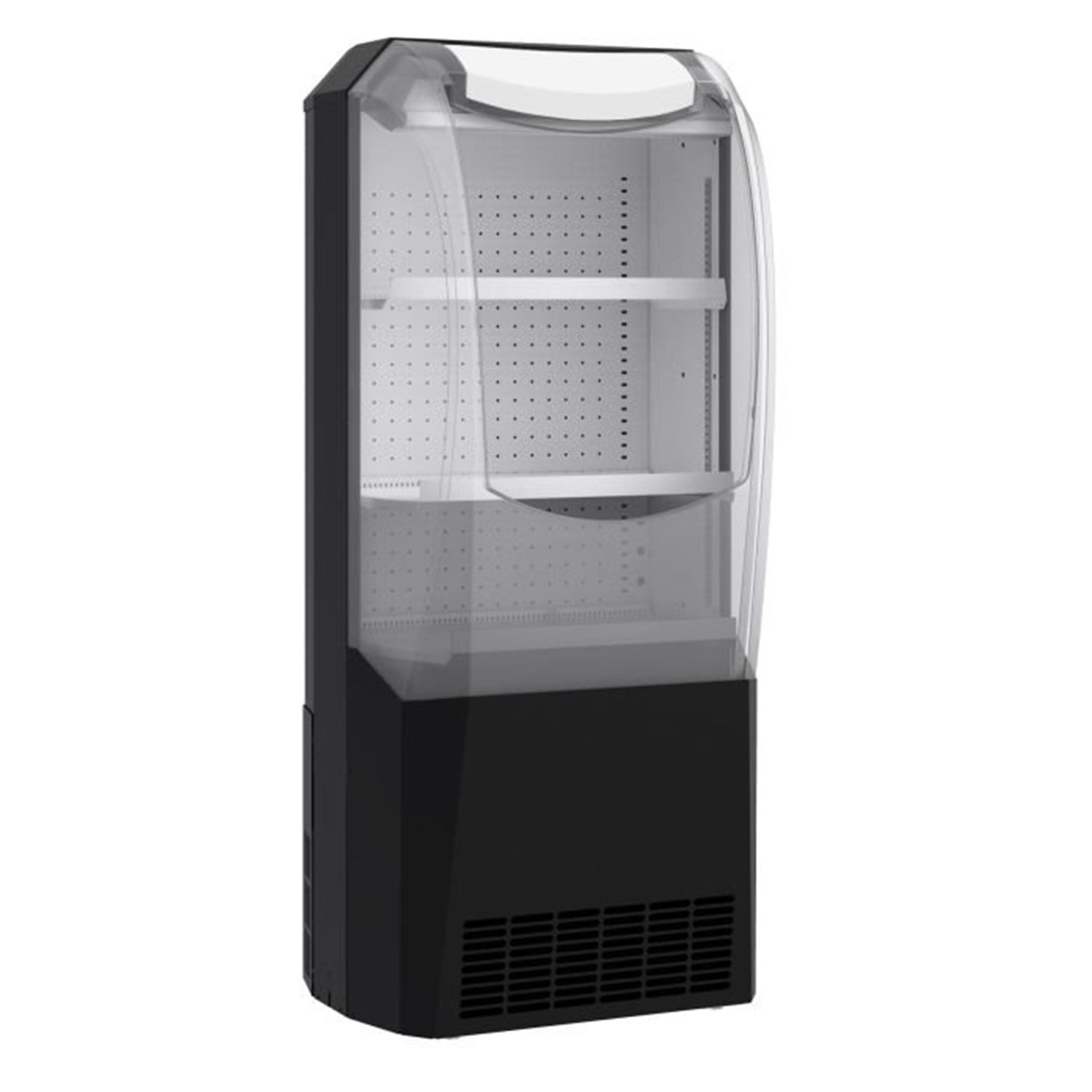 Răcitor impuls, vitrină frigorifică neagră, 274L, Combi Steel