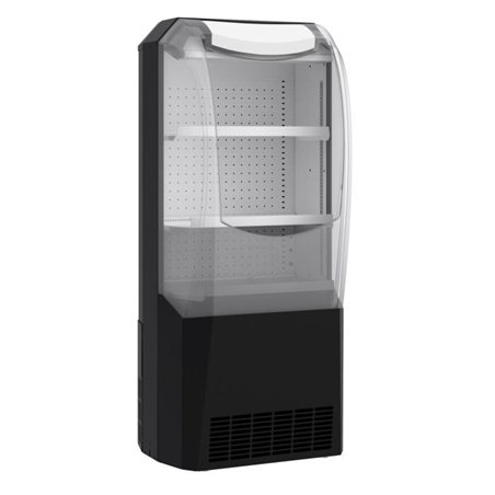 Răcitor impuls, vitrină frigorifică neagră, 274L, Combi Steel