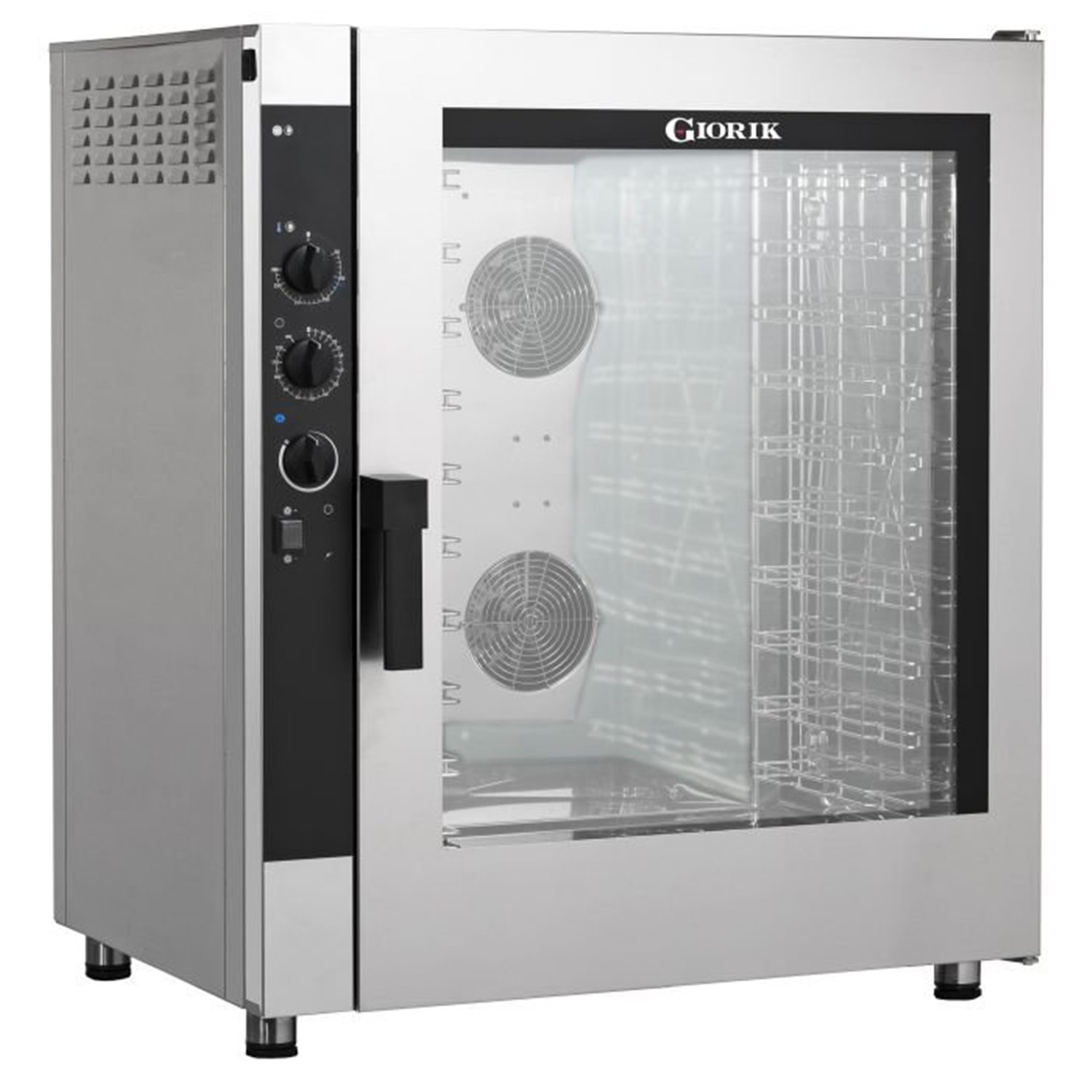 Cuptor cu convecție pe gaz, umidificator, 10 tăvi 1/1GN, Combi Steel