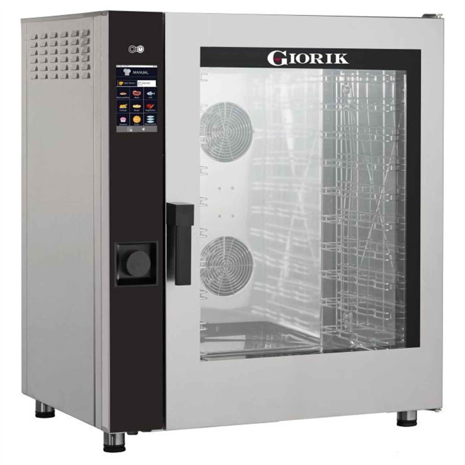 Cuptor cu convecție și abur, 10 tăvi, 1/1 GN, Combi Steel