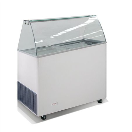 Vitrină frigorifică pentru înghețată, 6 compartimente x 5 litri, CORISCA 6X5 LTR, Combi Steel