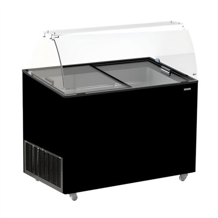 Display înghețată, 8 compartimente, capacitate 5 L, JAVA BLACK, Combi Steel
